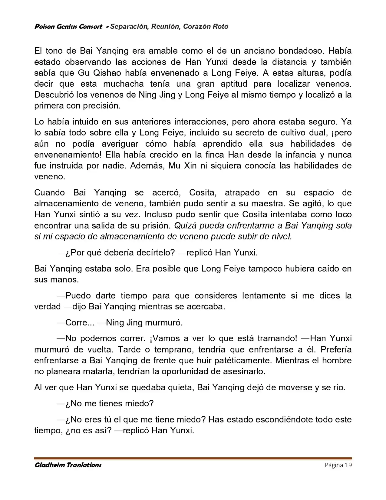 Poison Genious Consort (Novela) - Capítulo 424 - Página 19 - LectorTMOo