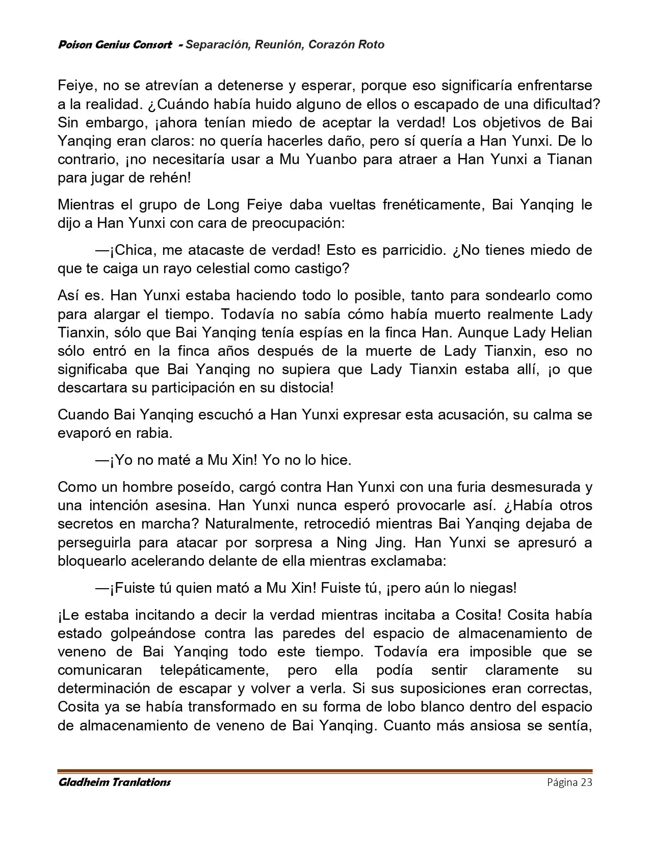 Poison Genious Consort (Novela) - Capítulo 424 - Página 23 - LectorTMOo