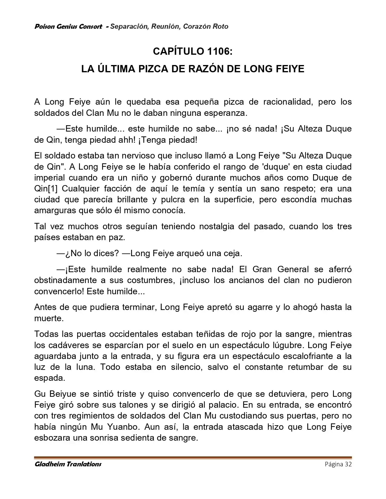 Poison Genious Consort (Novela) - Capítulo 424 - Página 32 - LectorTMOo