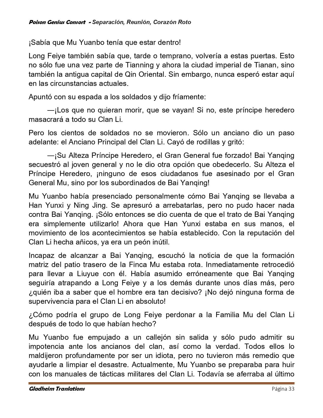 Poison Genious Consort (Novela) - Capítulo 424 - Página 33 - LectorTMOo