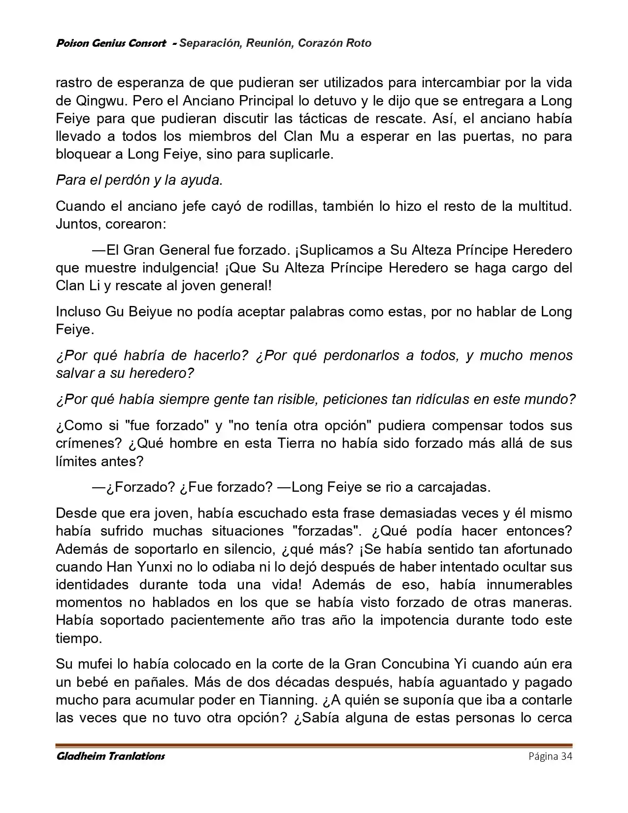 Poison Genious Consort (Novela) - Capítulo 424 - Página 34 - LectorTMOo