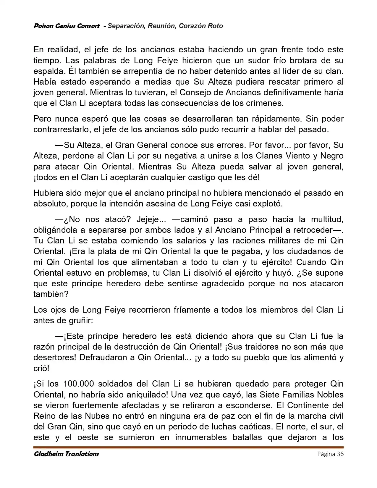 Poison Genious Consort (Novela) - Capítulo 424 - Página 36 - LectorTMOo