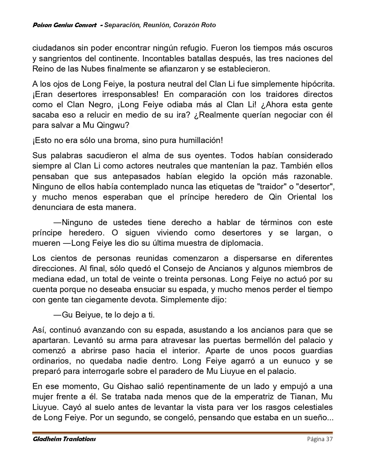 Poison Genious Consort (Novela) - Capítulo 424 - Página 37 - LectorTMOo