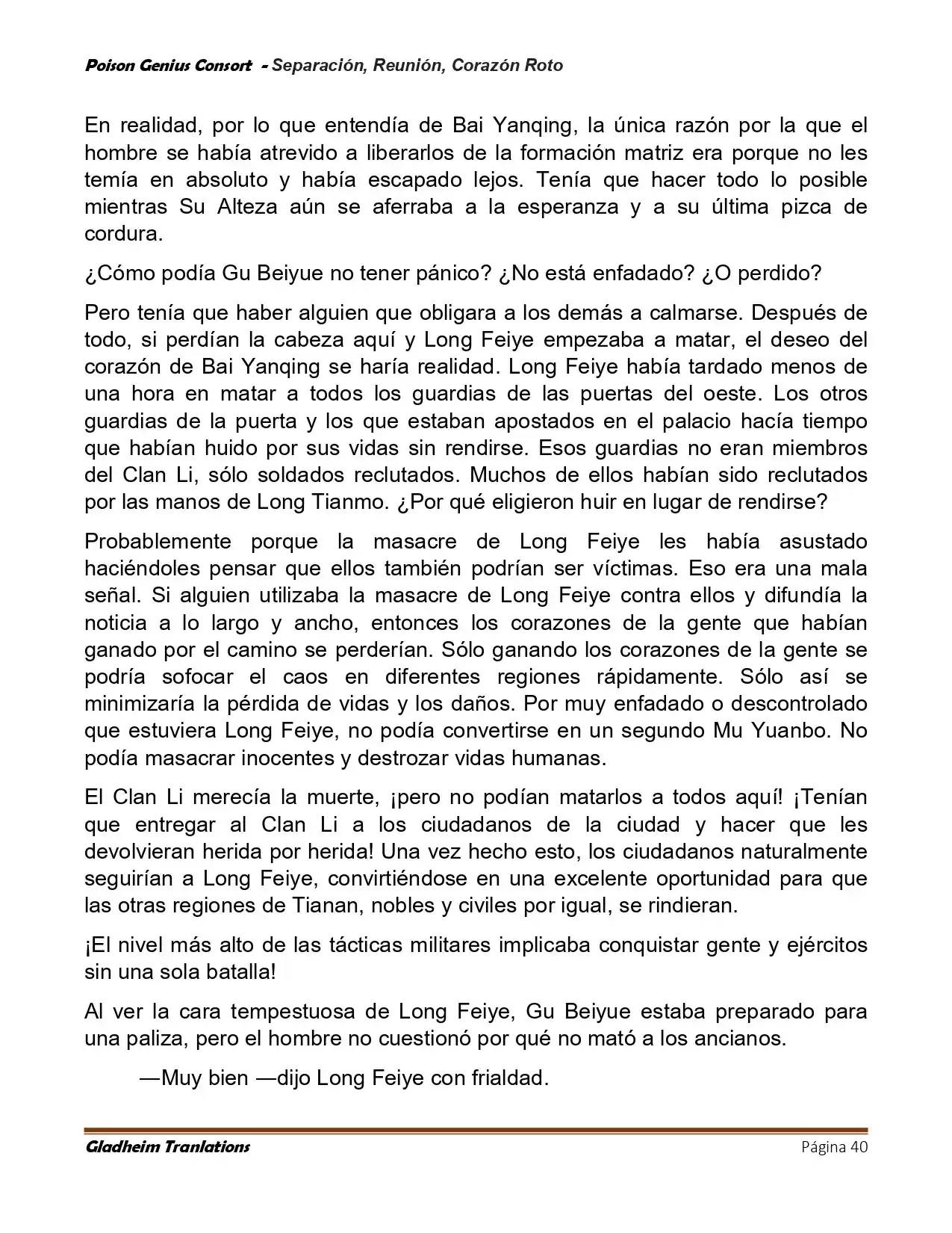 Poison Genious Consort (Novela) - Capítulo 424 - Página 40 - LectorTMOo