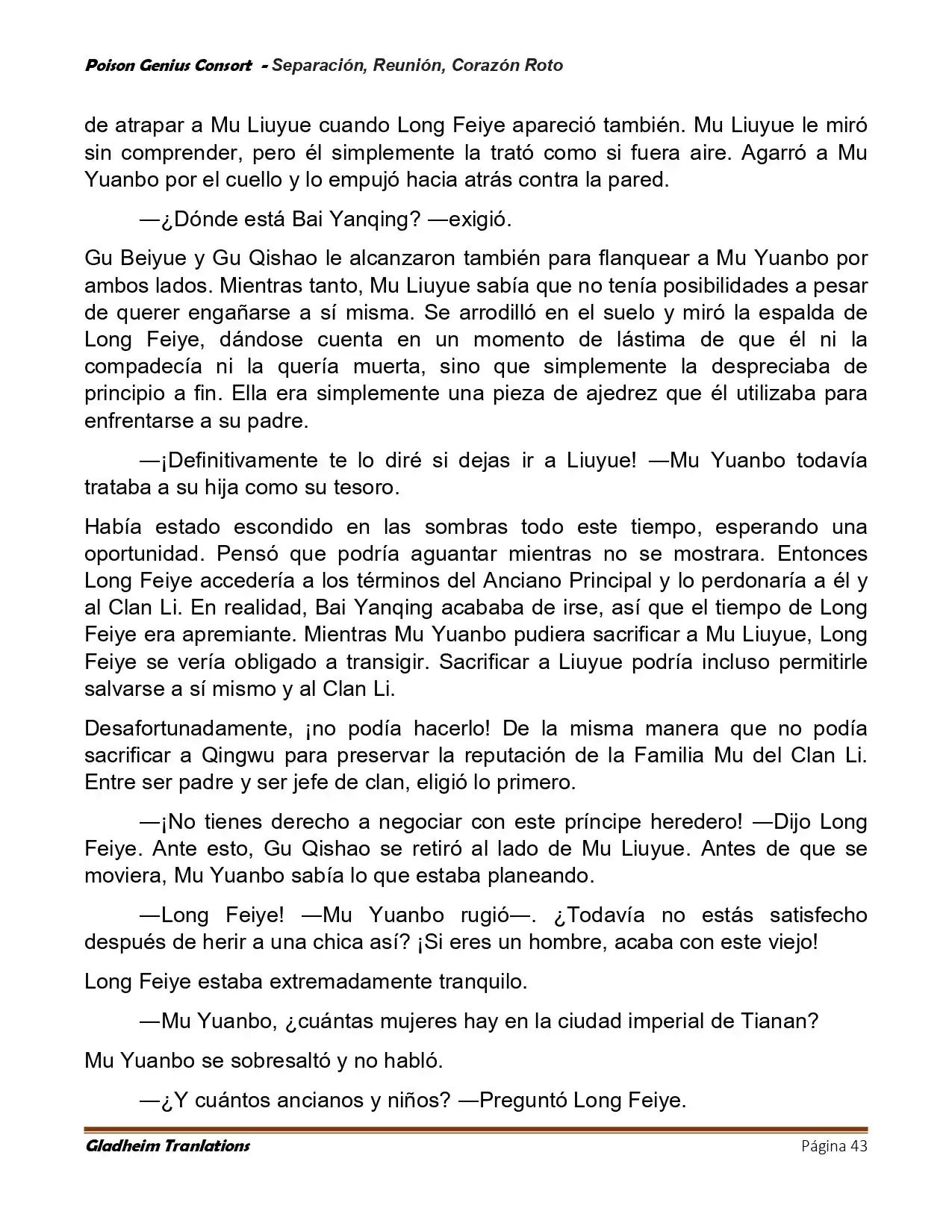 Poison Genious Consort (Novela) - Capítulo 424 - Página 43 - LectorTMOo