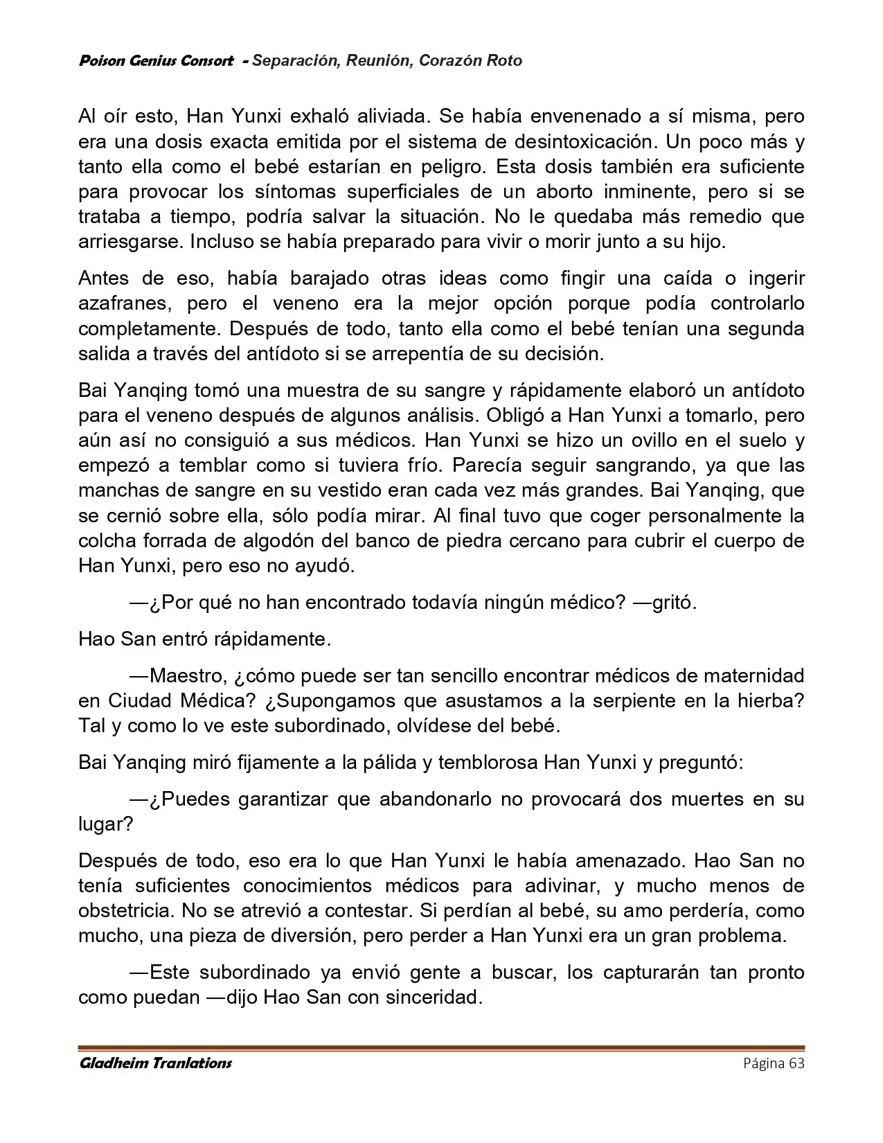 Poison Genious Consort (Novela) - Capítulo 424 - Página 63 - LectorTMOo