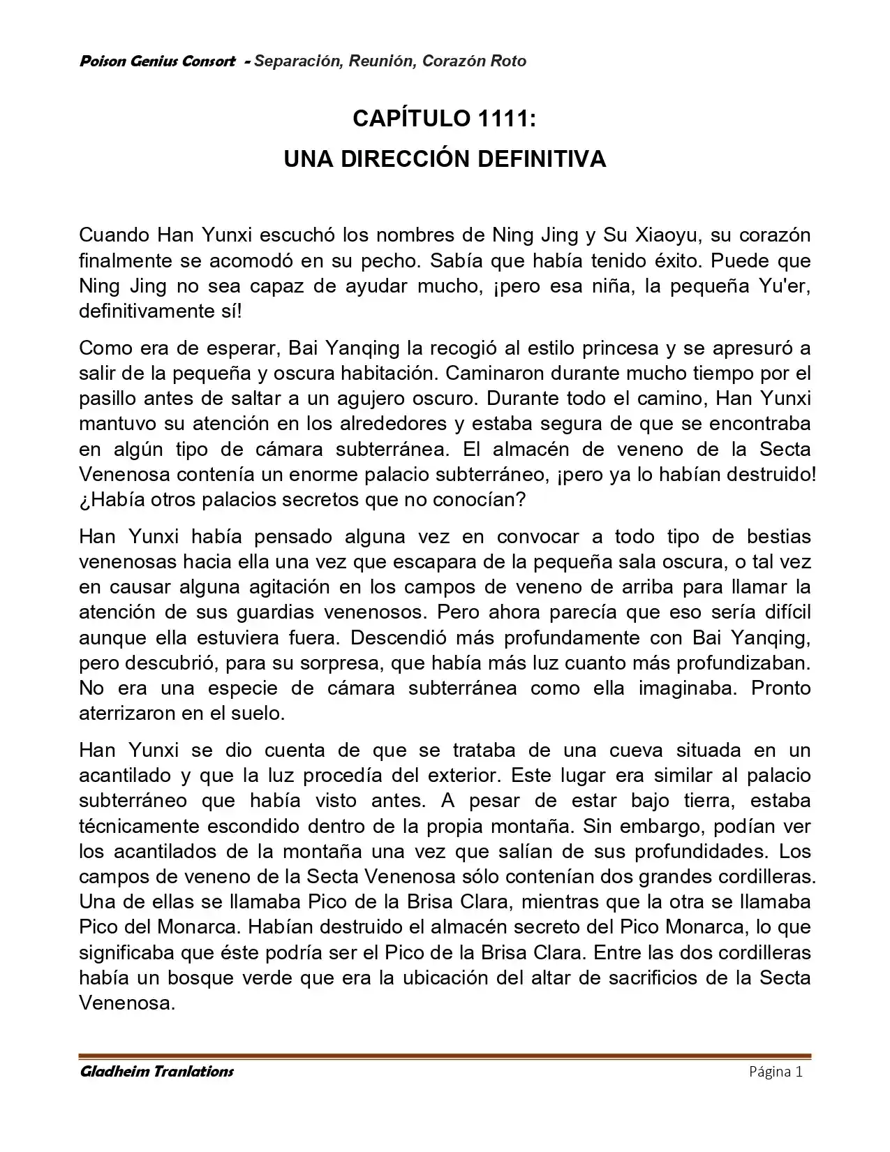 Poison Genious Consort (Novela) - Capítulo 425 - Página 1 - LectorTMOo