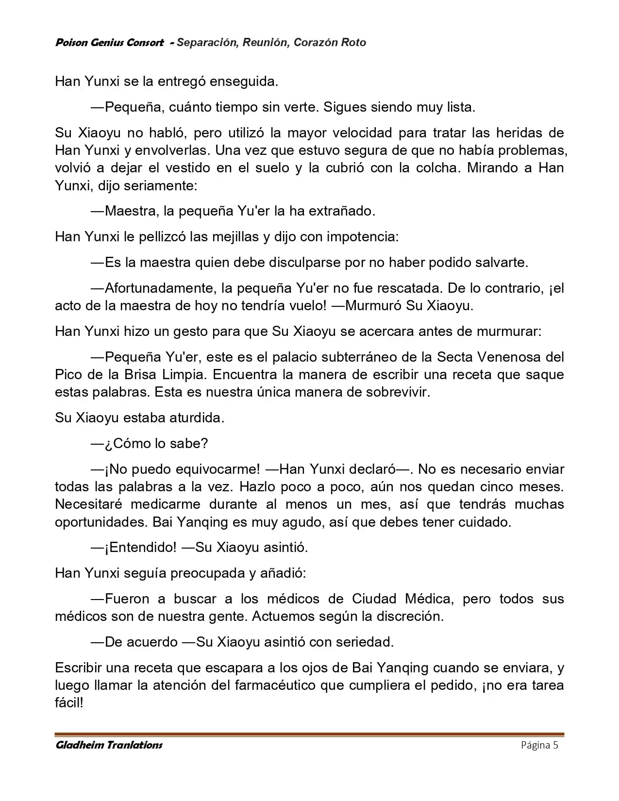 Poison Genious Consort (Novela) - Capítulo 425 - Página 5 - LectorTMOo