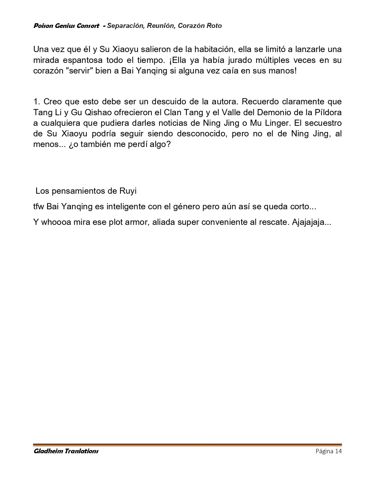 Poison Genious Consort (Novela) - Capítulo 425 - Página 14 - LectorTMOo