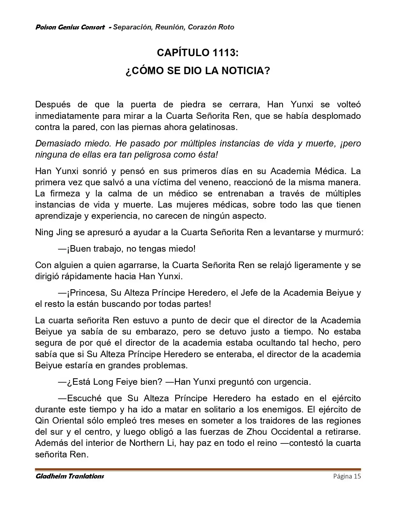Poison Genious Consort (Novela) - Capítulo 425 - Página 15 - LectorTMOo