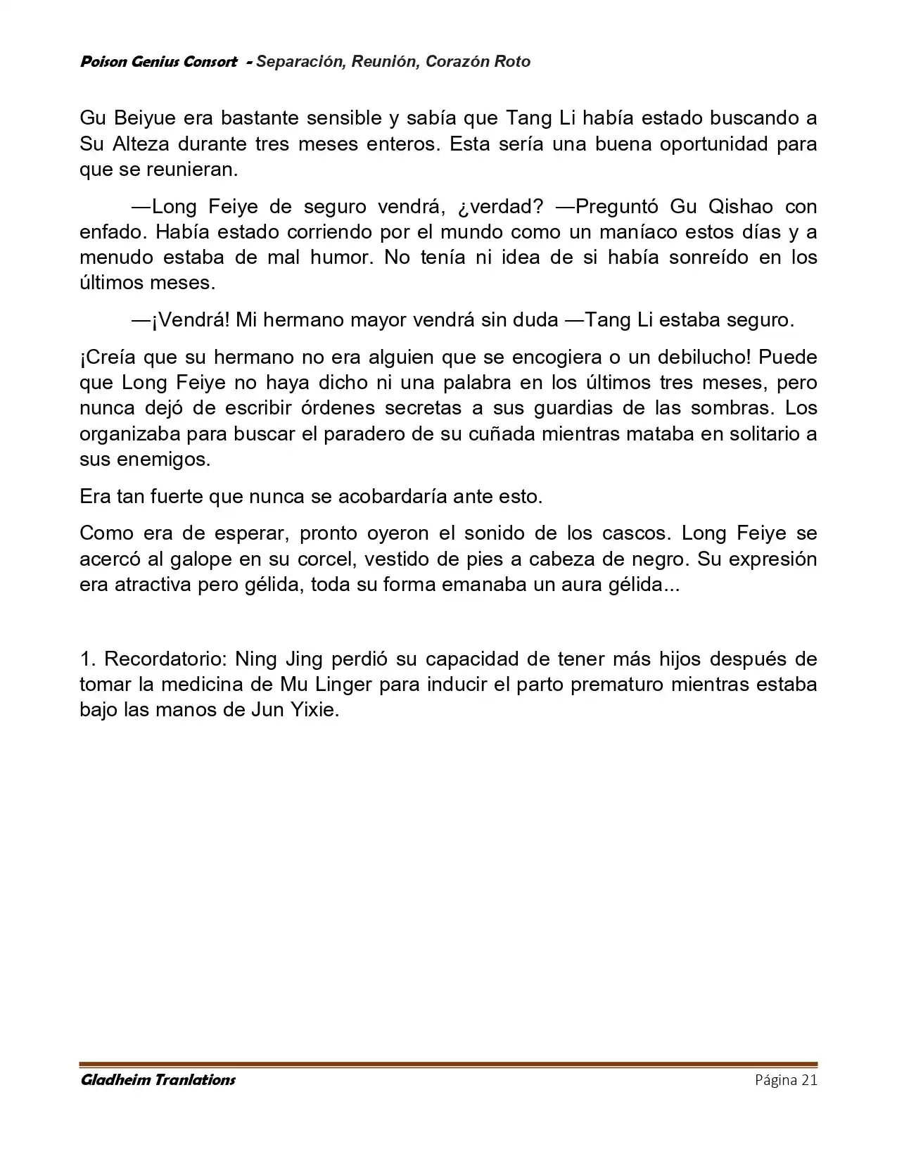 Poison Genious Consort (Novela) - Capítulo 425 - Página 21 - LectorTMOo