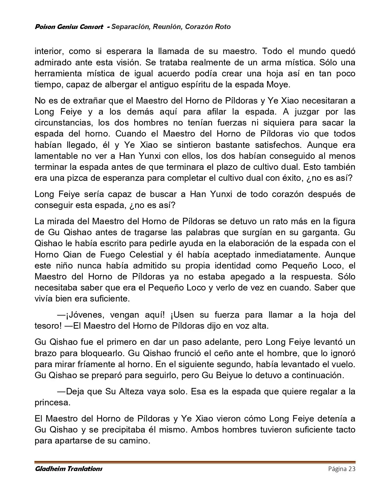 Poison Genious Consort (Novela) - Capítulo 425 - Página 23 - LectorTMOo