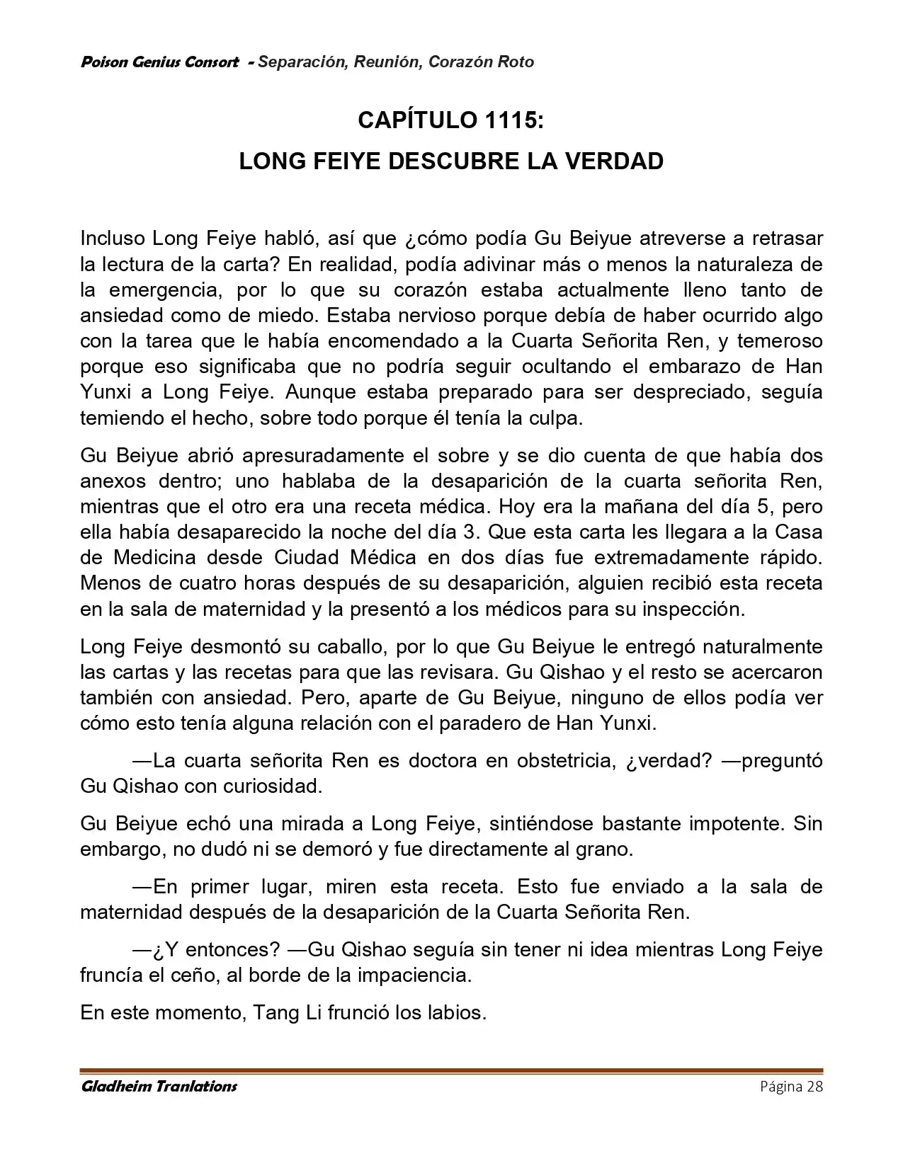 Poison Genious Consort (Novela) - Capítulo 425 - Página 28 - LectorTMOo
