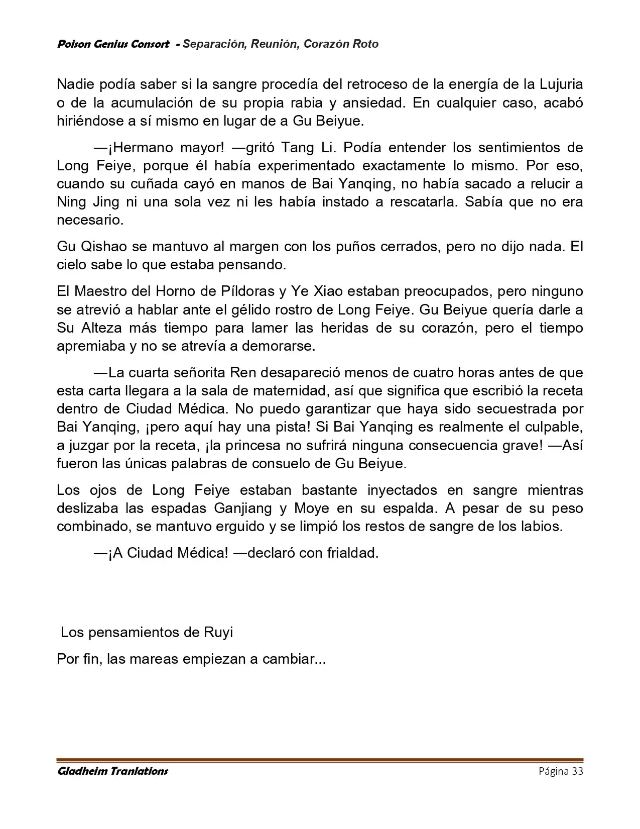 Poison Genious Consort (Novela) - Capítulo 425 - Página 33 - LectorTMOo