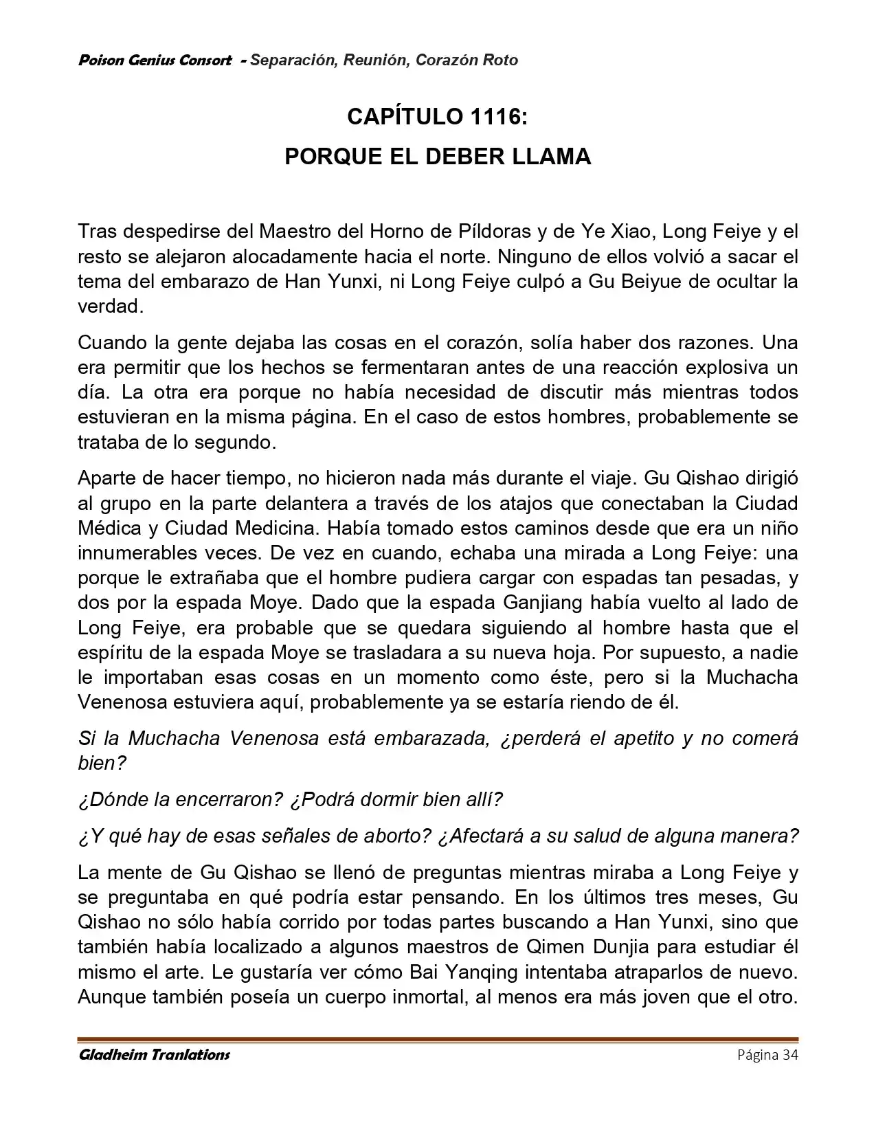 Poison Genious Consort (Novela) - Capítulo 425 - Página 34 - LectorTMOo