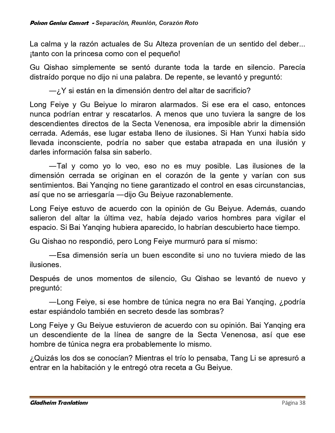 Poison Genious Consort (Novela) - Capítulo 425 - Página 38 - LectorTMOo