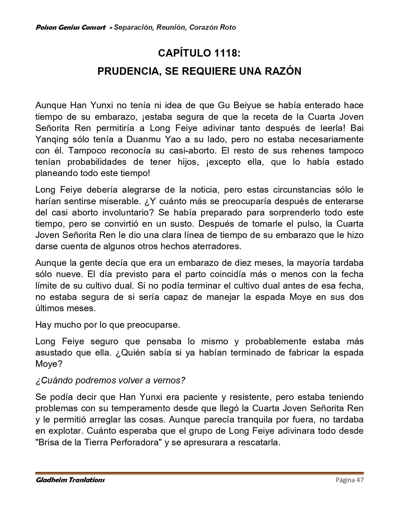 Poison Genious Consort (Novela) - Capítulo 425 - Página 47 - LectorTMOo