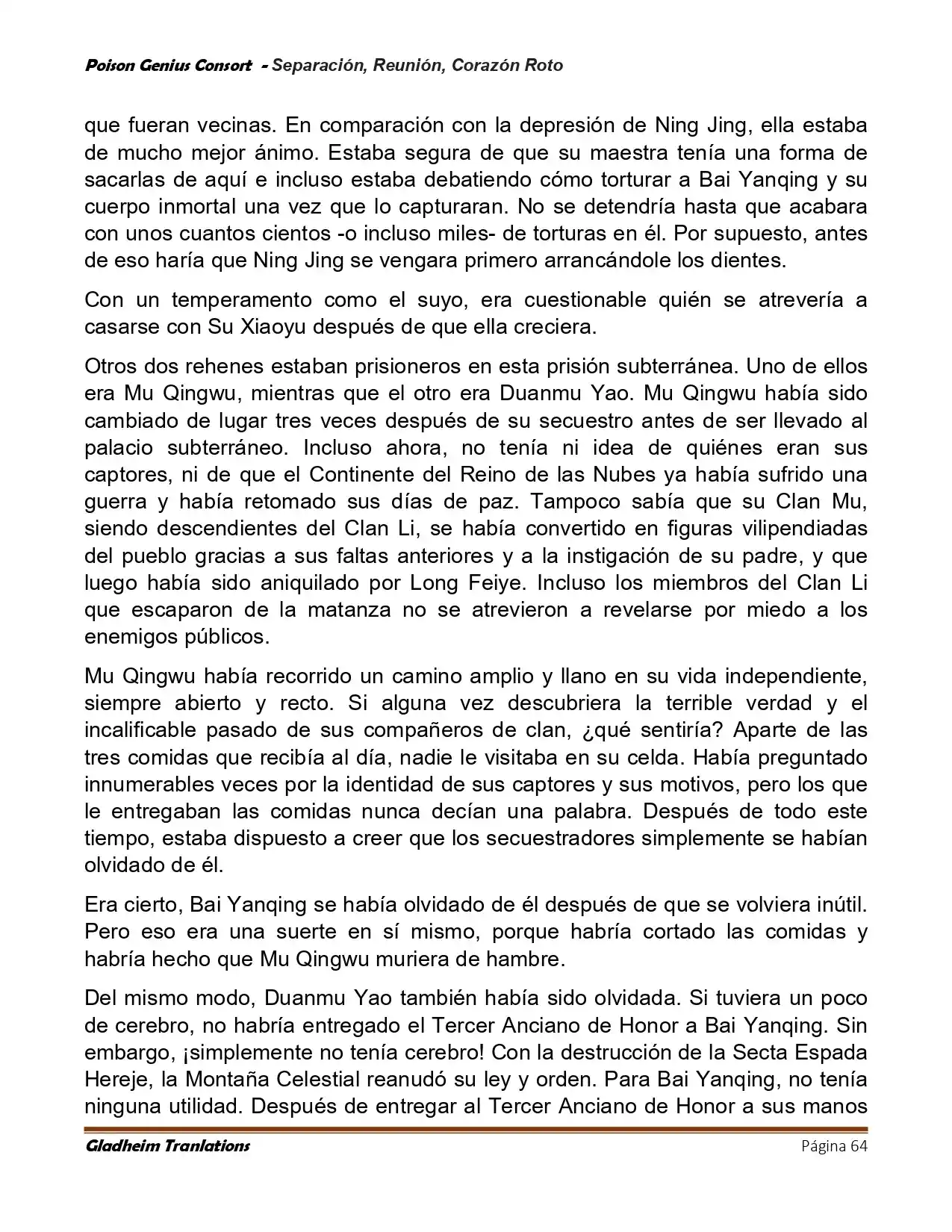Poison Genious Consort (Novela) - Capítulo 425 - Página 64 - LectorTMOo
