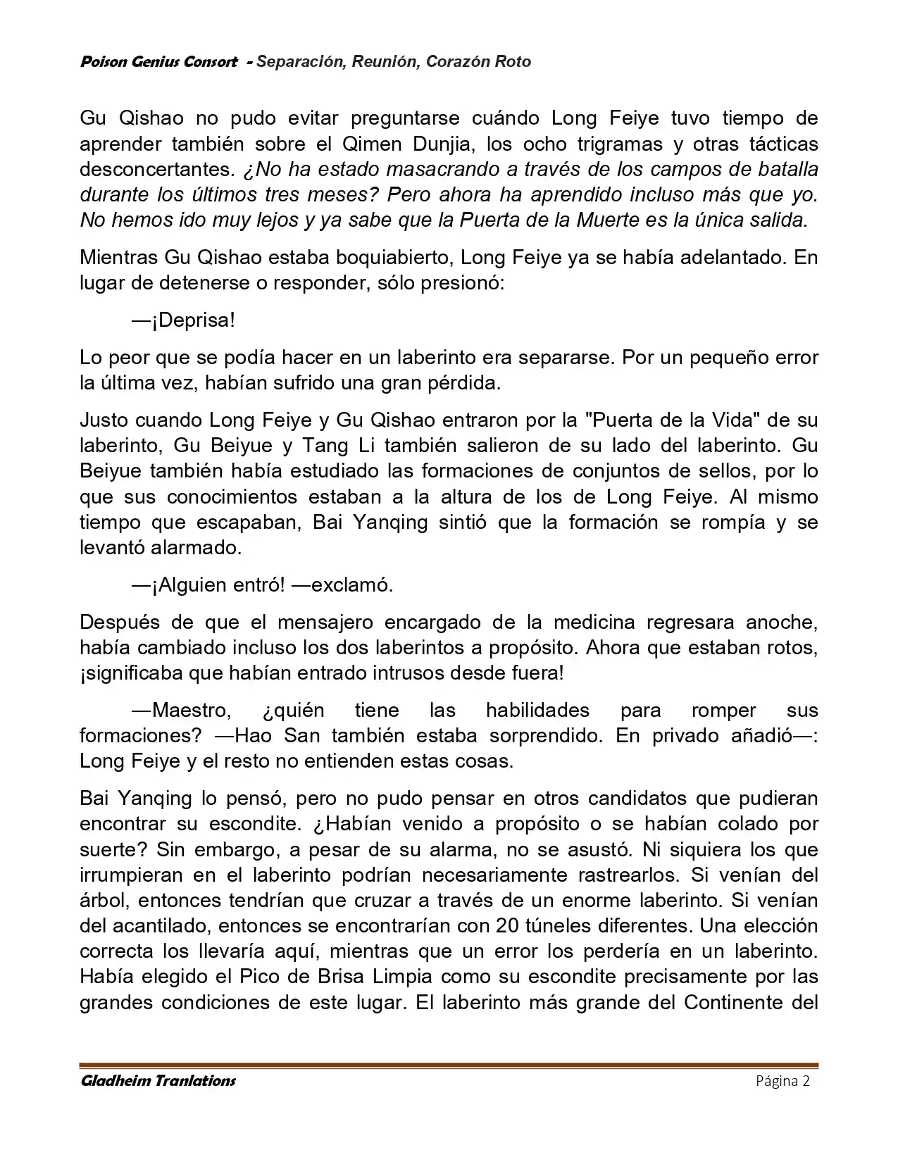 Poison Genious Consort (Novela) - Capítulo 426 - Página 2 - LectorTMOo