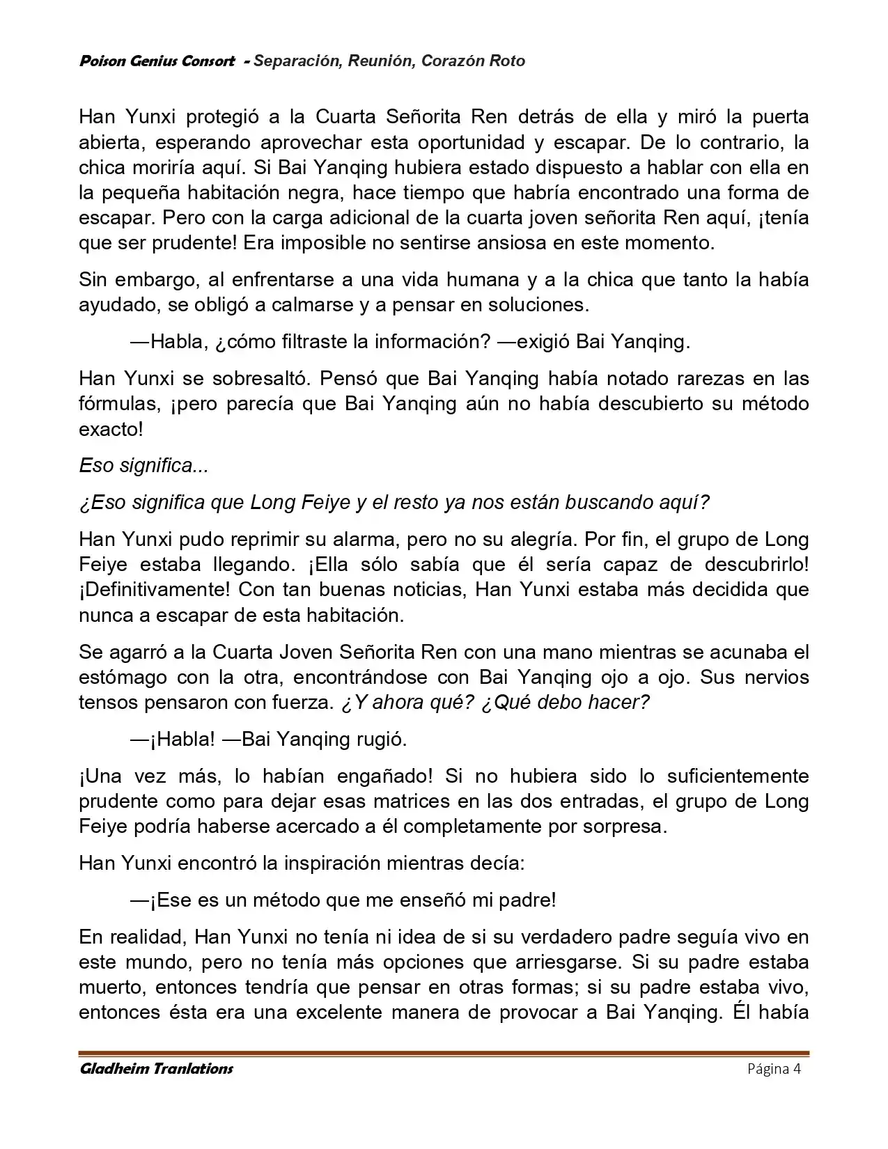 Poison Genious Consort (Novela) - Capítulo 426 - Página 4 - LectorTMOo