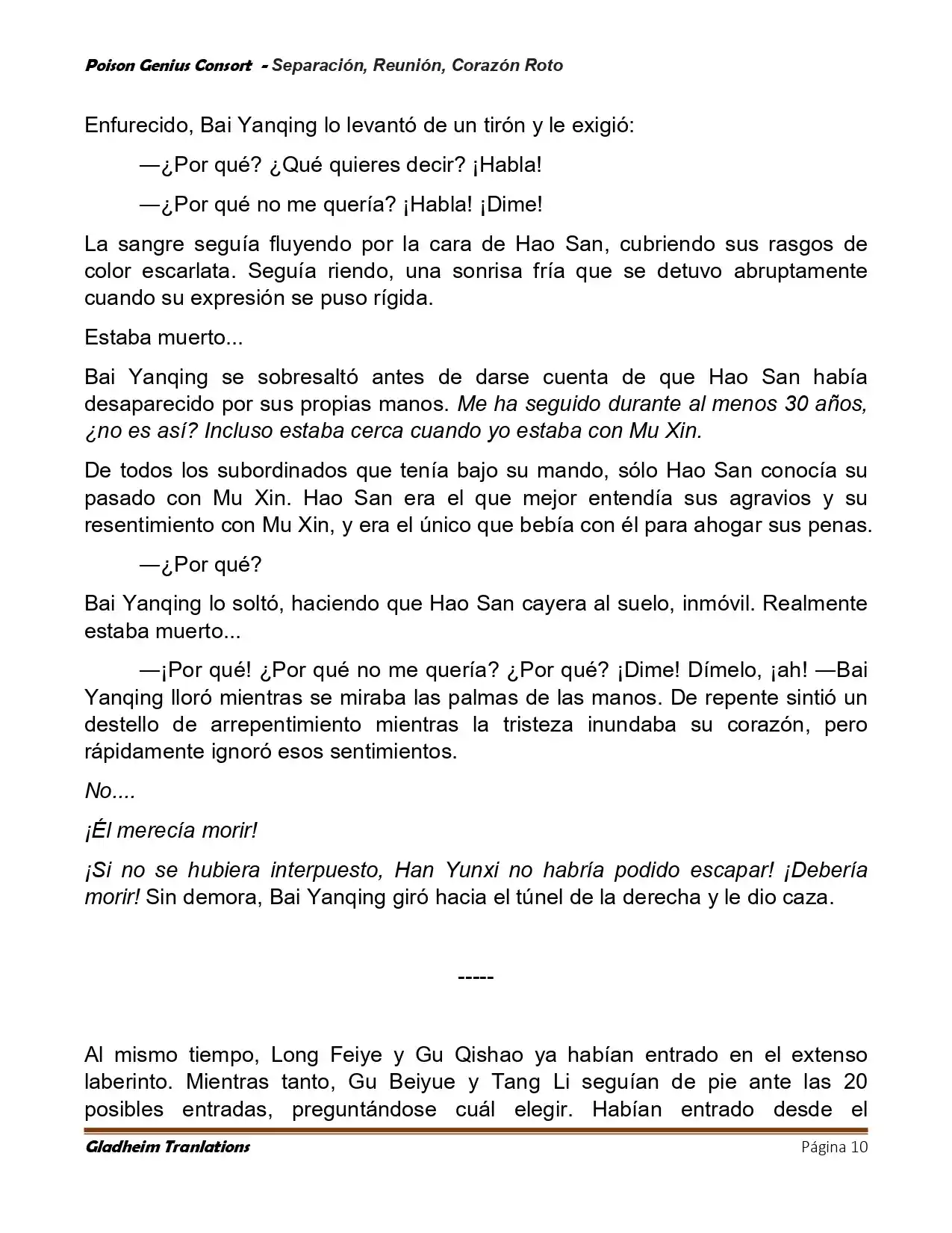 Poison Genious Consort (Novela) - Capítulo 426 - Página 10 - LectorTMOo