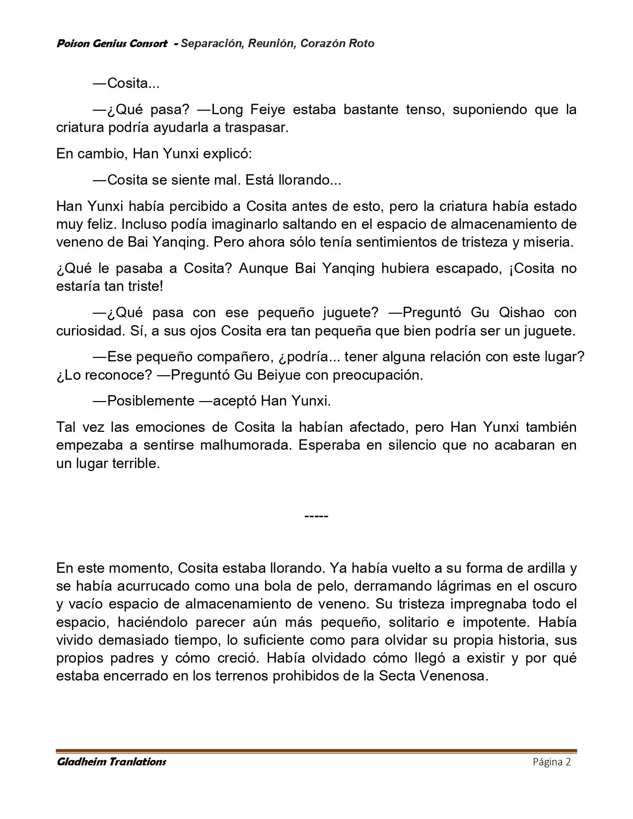 Poison Genious Consort (Novela) - Capítulo 428 - Página 2 - LectorTMOo