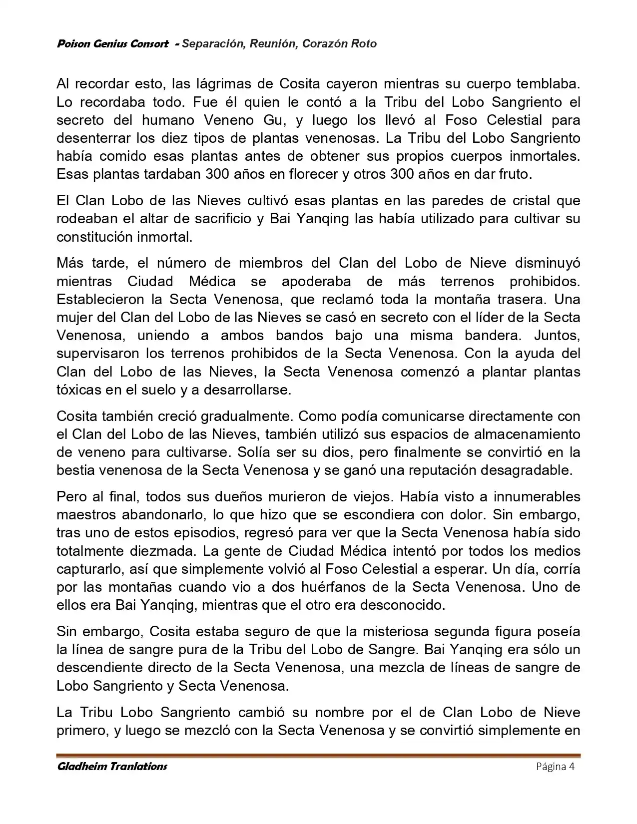 Poison Genious Consort (Novela) - Capítulo 428 - Página 4 - LectorTMOo