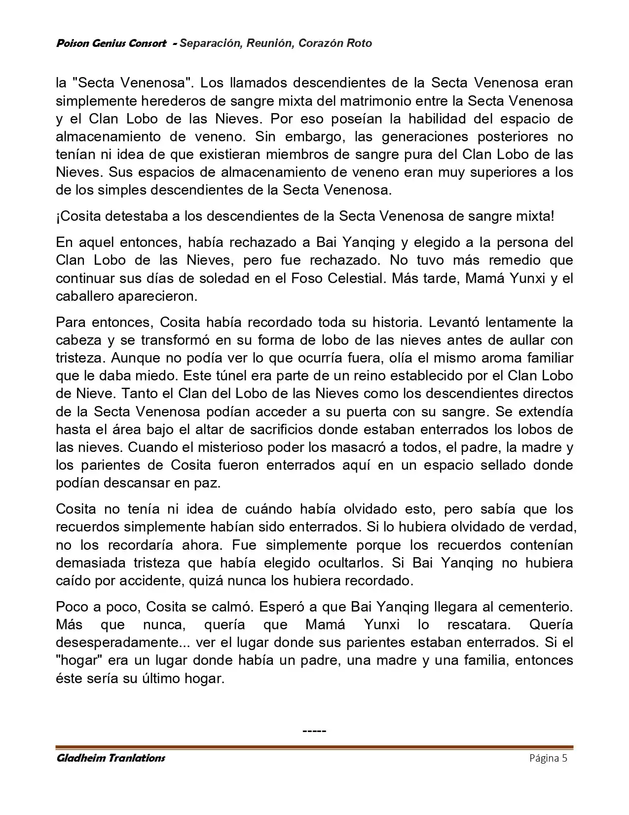 Poison Genious Consort (Novela) - Capítulo 428 - Página 5 - LectorTMOo