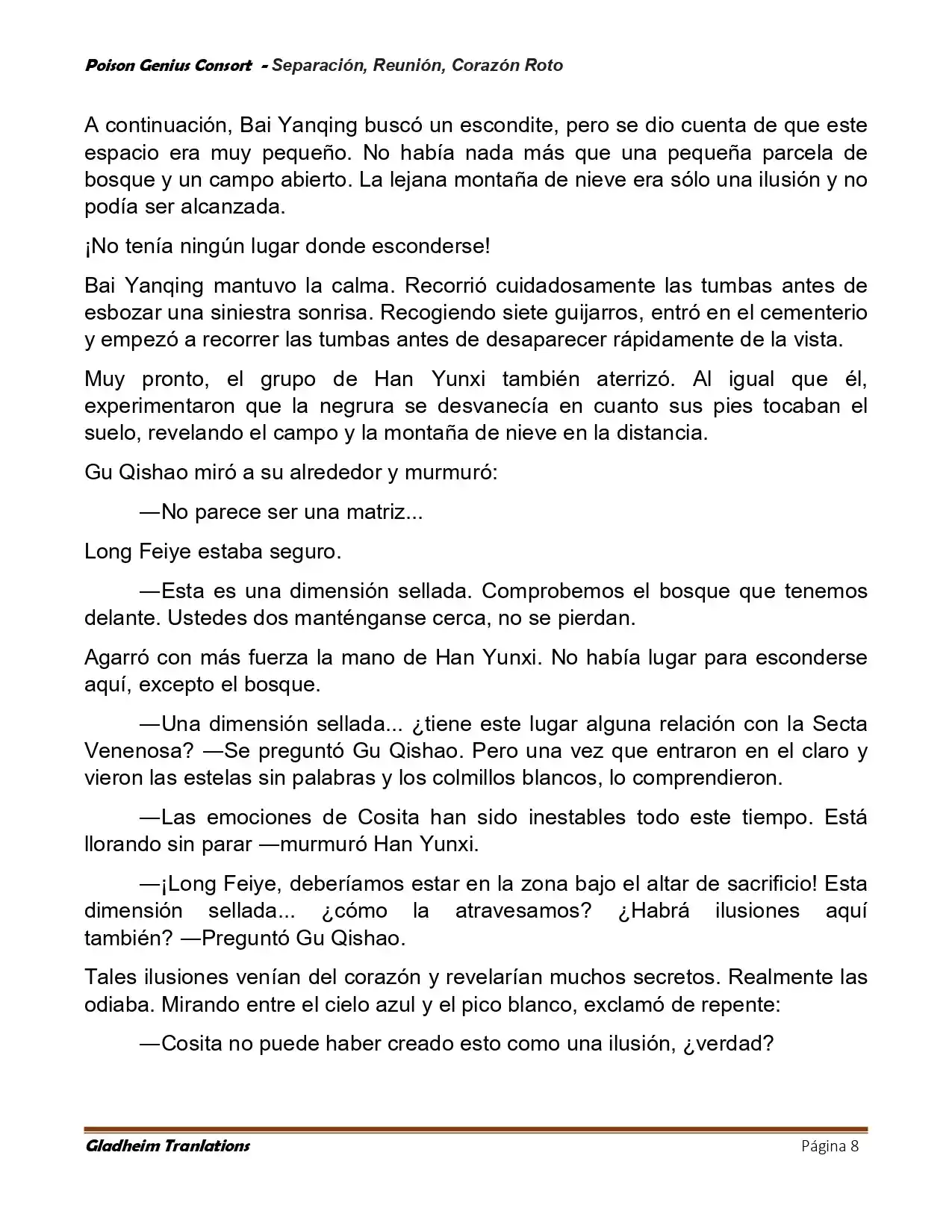 Poison Genious Consort (Novela) - Capítulo 428 - Página 8 - LectorTMOo