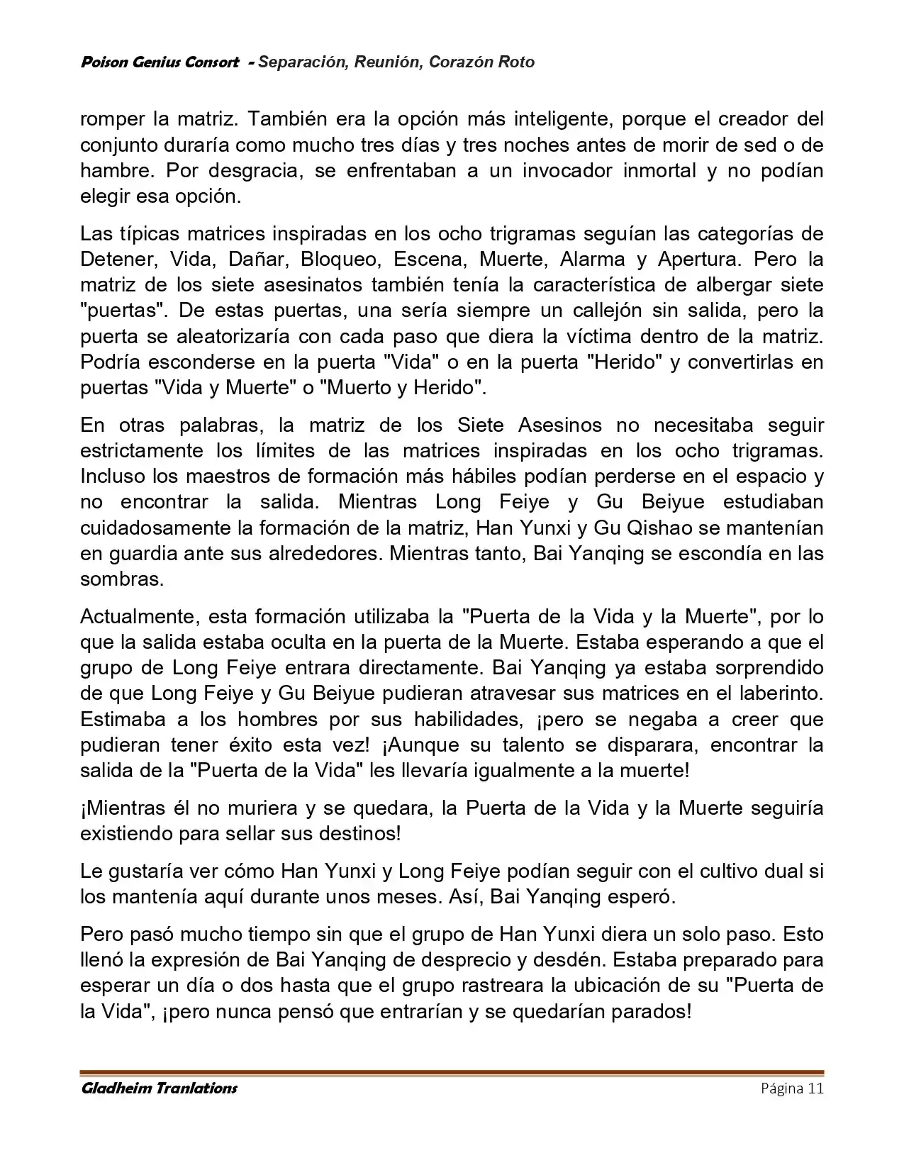 Poison Genious Consort (Novela) - Capítulo 428 - Página 11 - LectorTMOo