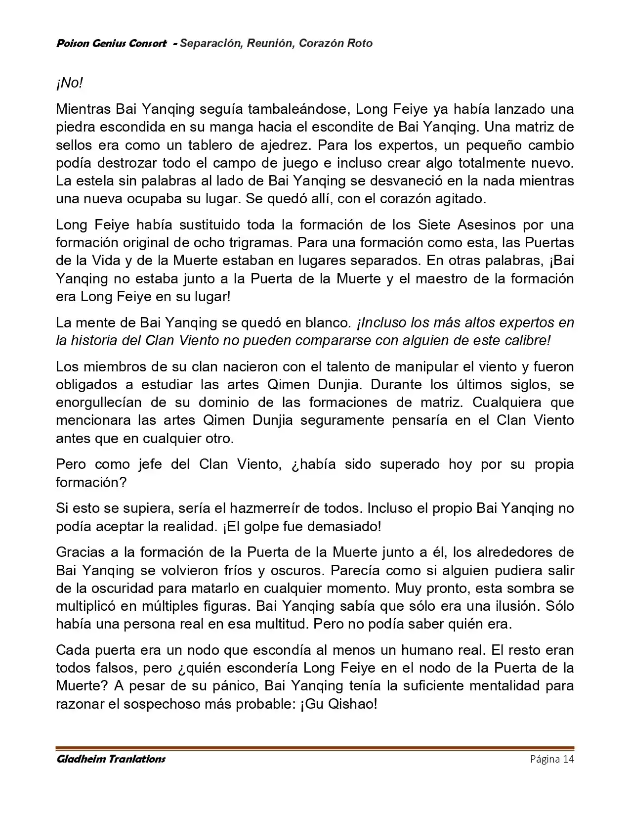 Poison Genious Consort (Novela) - Capítulo 428 - Página 14 - LectorTMOo