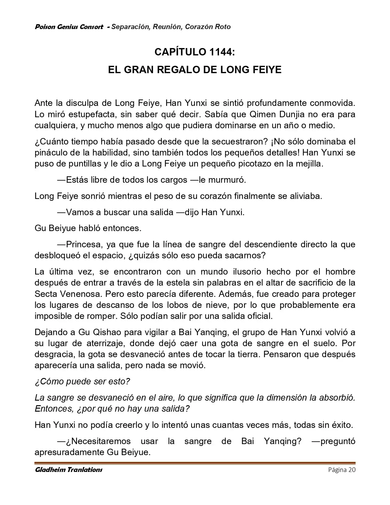 Poison Genious Consort (Novela) - Capítulo 428 - Página 20 - LectorTMOo