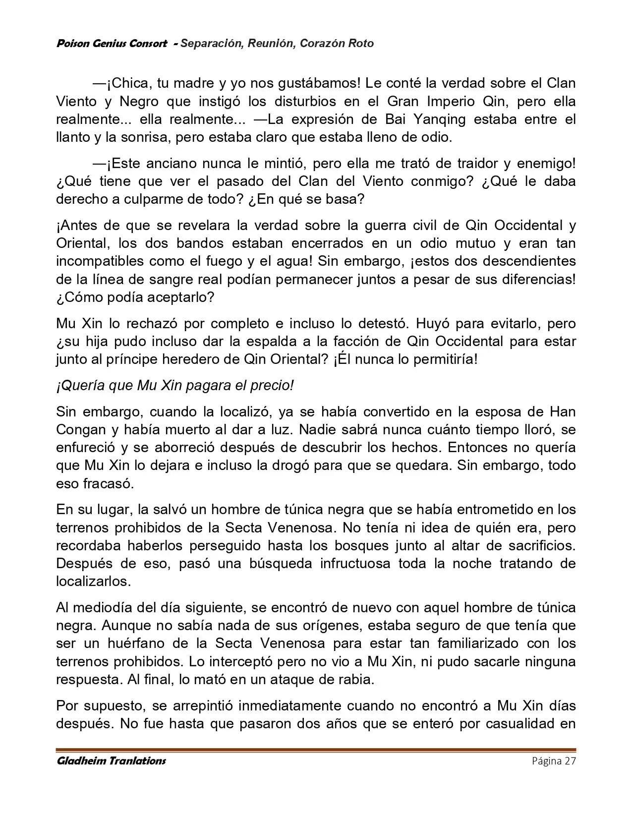 Poison Genious Consort (Novela) - Capítulo 428 - Página 27 - LectorTMOo