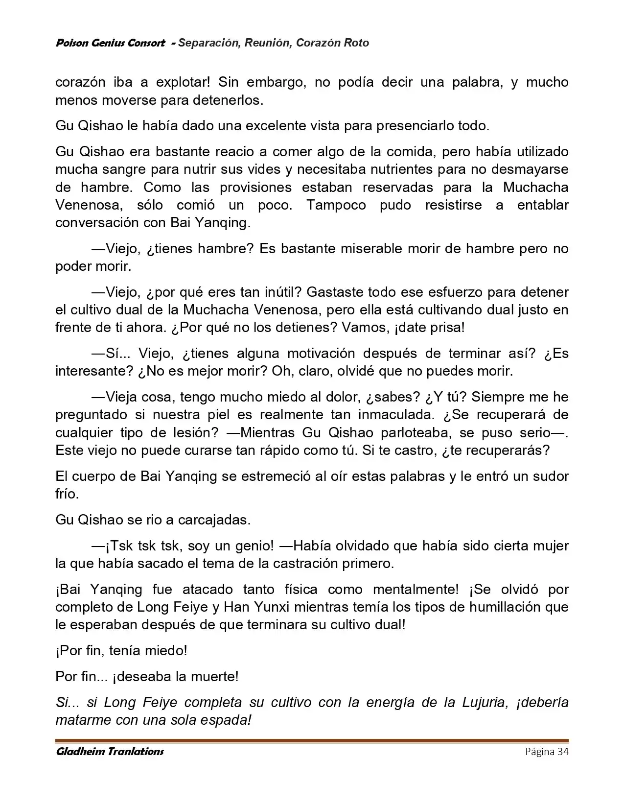 Poison Genious Consort (Novela) - Capítulo 428 - Página 34 - LectorTMOo