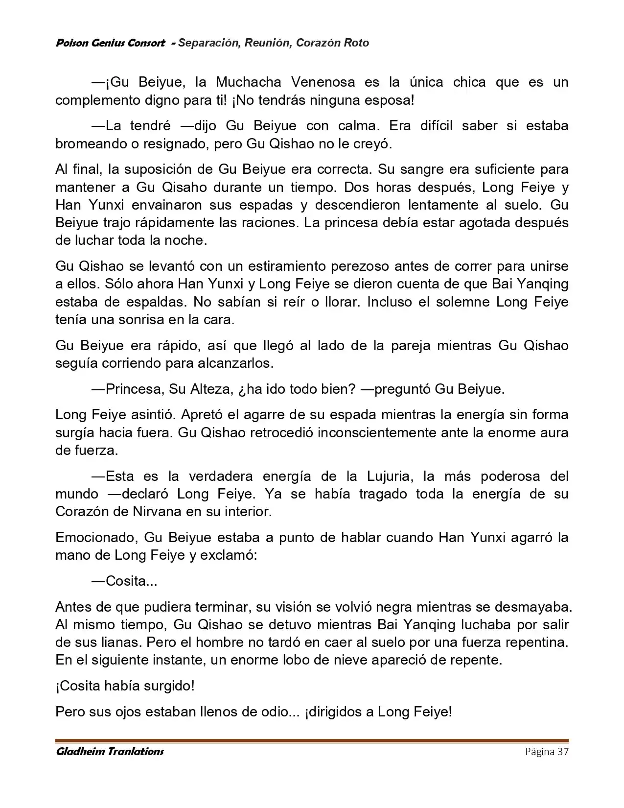 Poison Genious Consort (Novela) - Capítulo 428 - Página 37 - LectorTMOo