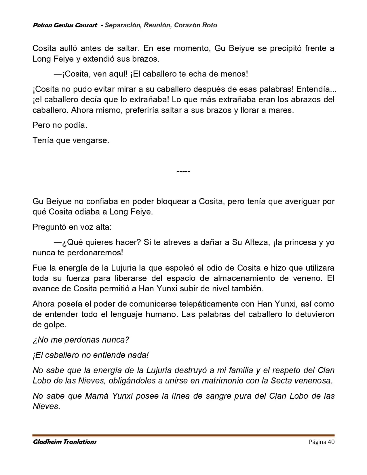 Poison Genious Consort (Novela) - Capítulo 428 - Página 40 - LectorTMOo