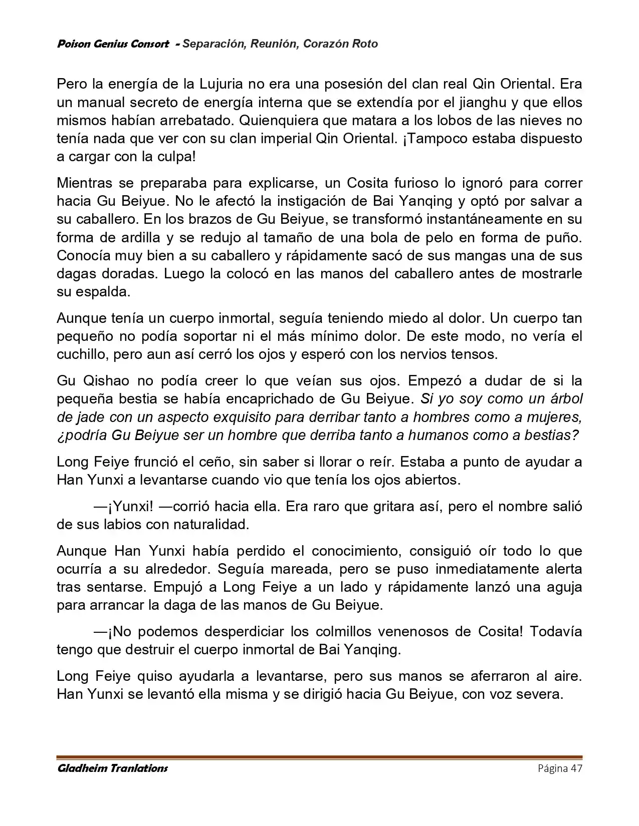 Poison Genious Consort (Novela) - Capítulo 428 - Página 47 - LectorTMOo