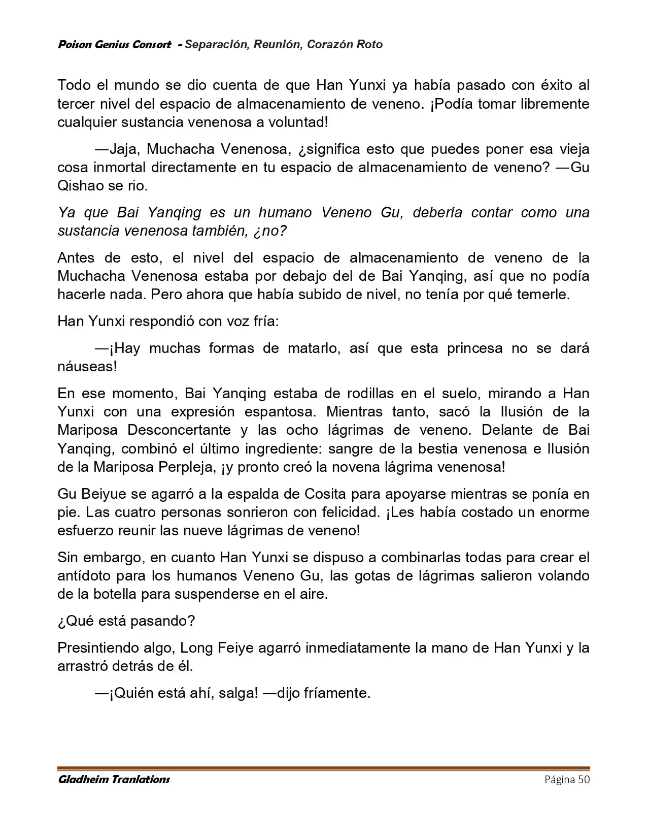 Poison Genious Consort (Novela) - Capítulo 428 - Página 50 - LectorTMOo