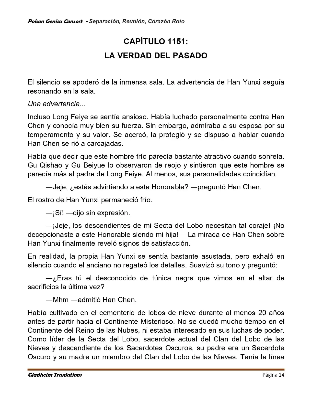 Poison Genious Consort (Novela) - Capítulo 429 - Página 14 - LectorTMOo