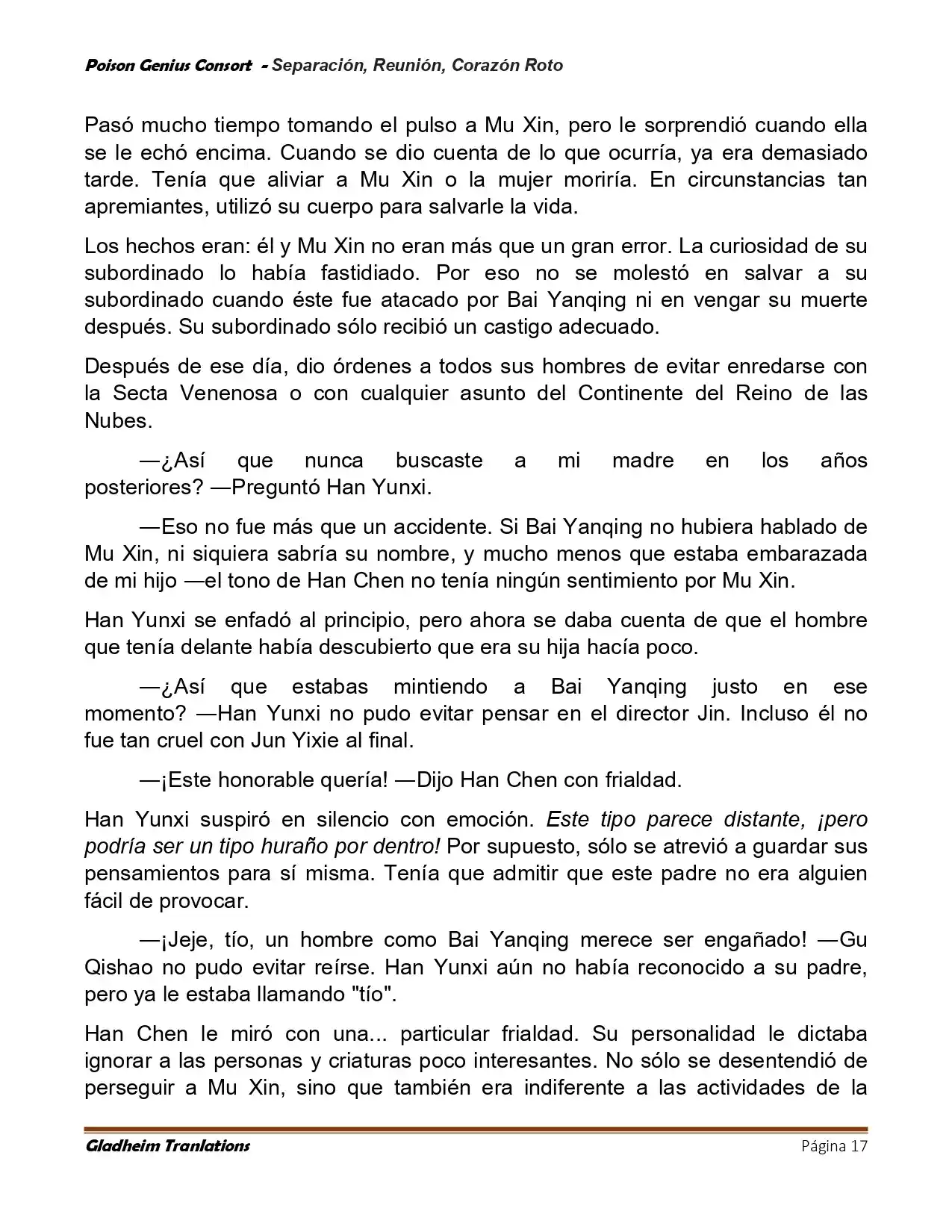 Poison Genious Consort (Novela) - Capítulo 429 - Página 17 - LectorTMOo