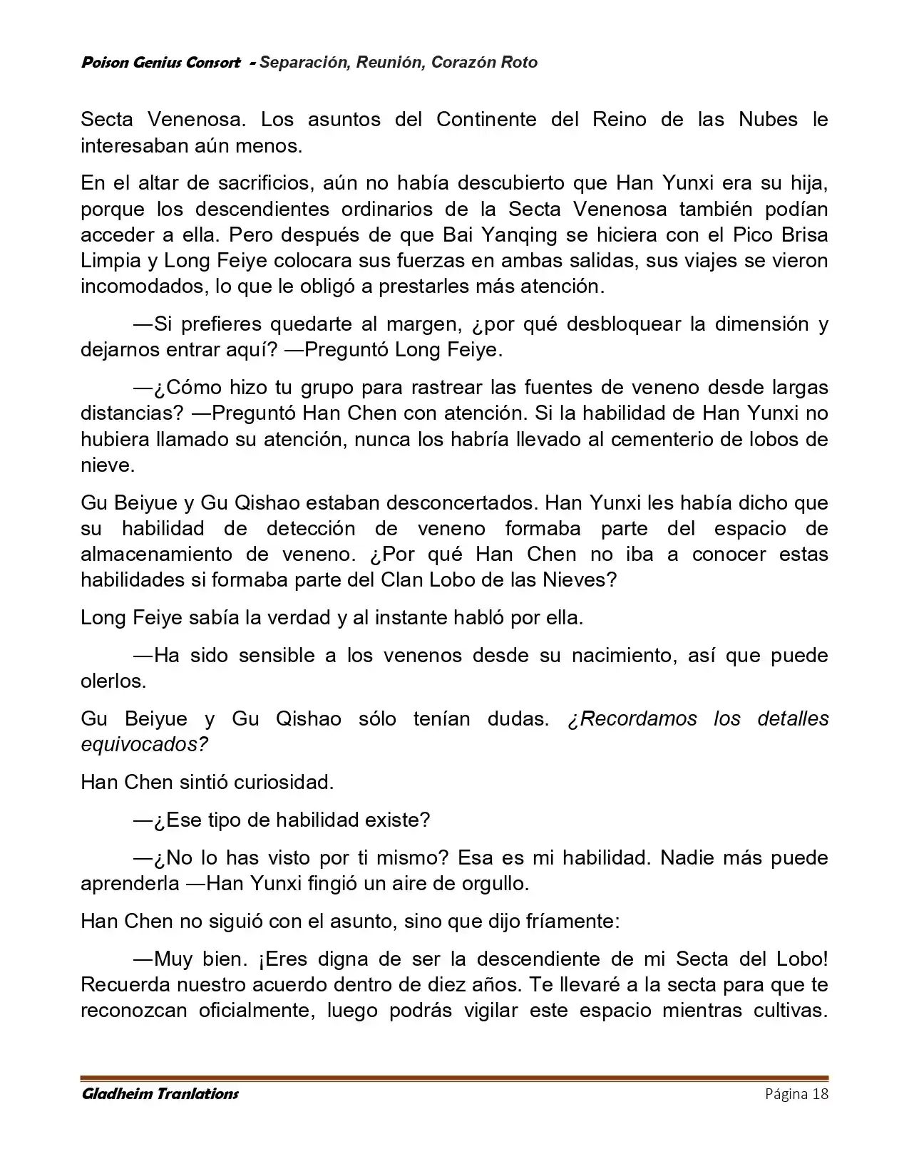 Poison Genious Consort (Novela) - Capítulo 429 - Página 18 - LectorTMOo