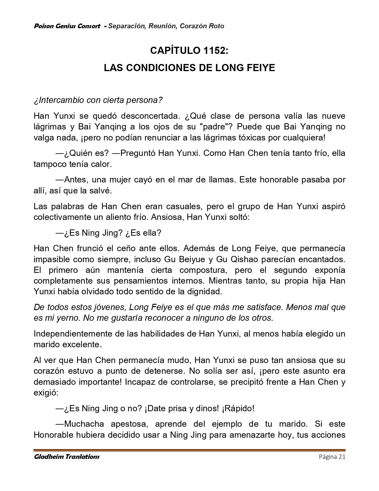 Poison Genious Consort (Novela) - Capítulo 429 - Página 21 - LectorTMOo