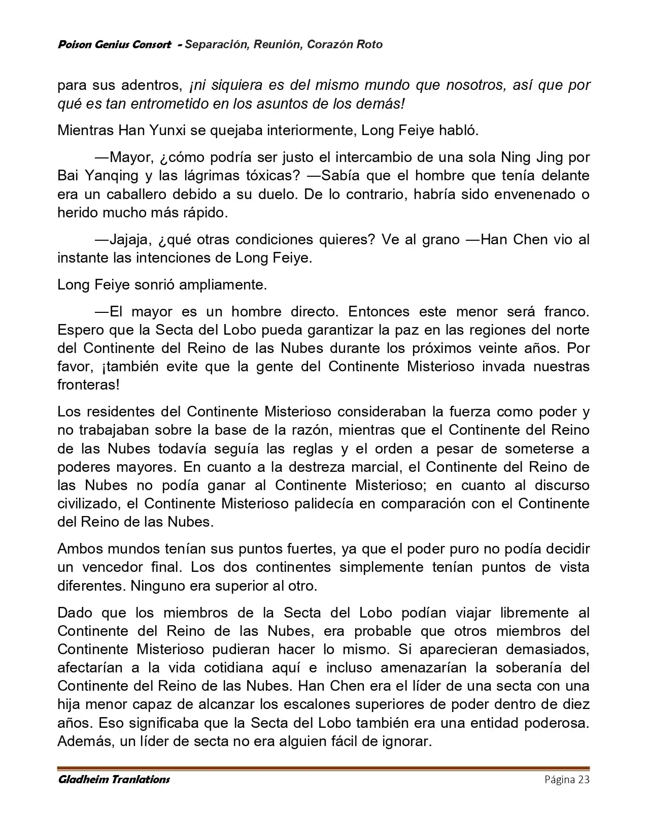 Poison Genious Consort (Novela) - Capítulo 429 - Página 23 - LectorTMOo