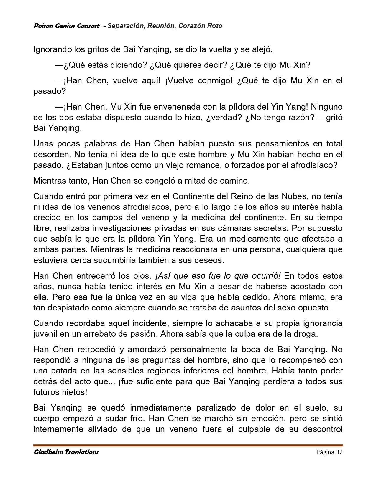 Poison Genious Consort (Novela) - Capítulo 429 - Página 32 - LectorTMOo