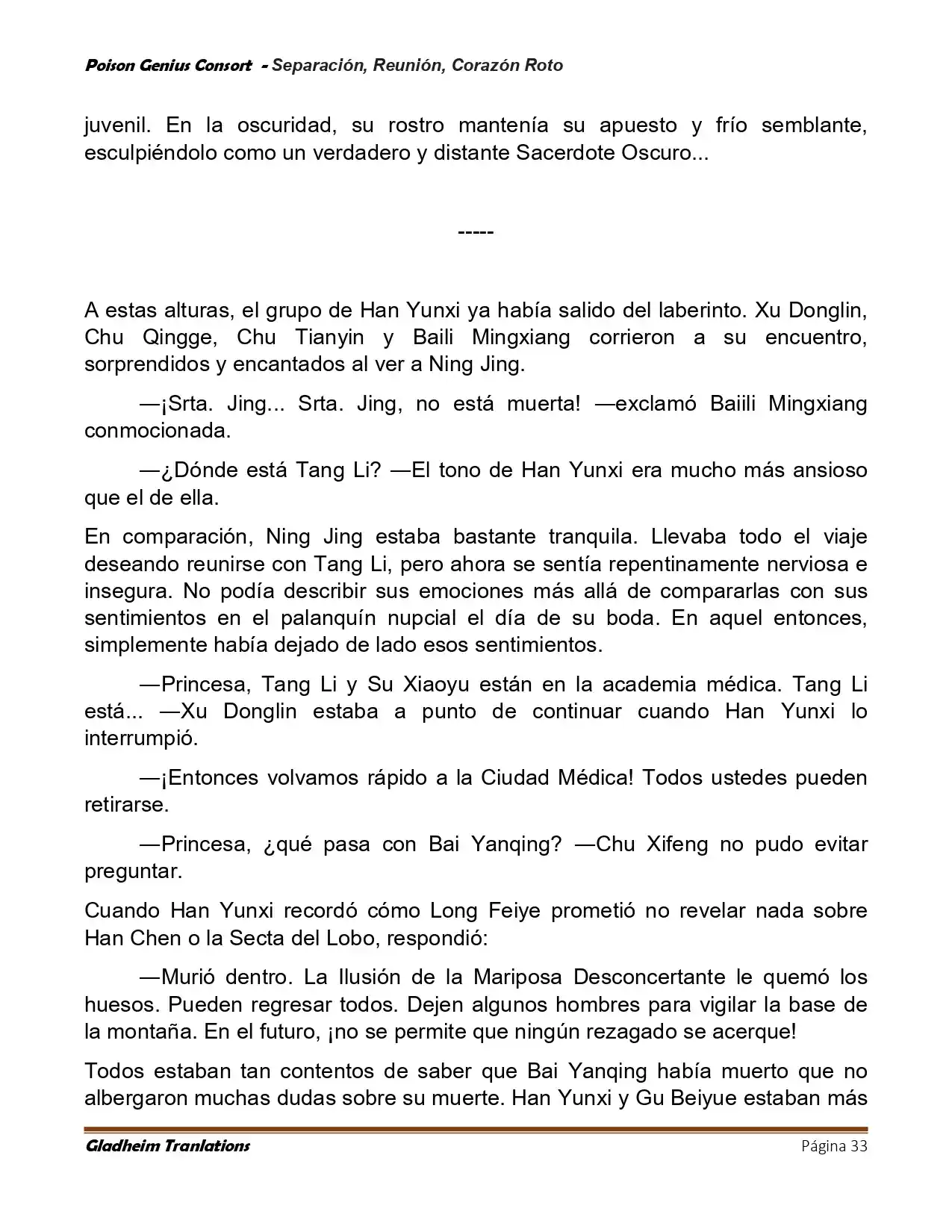 Poison Genious Consort (Novela) - Capítulo 429 - Página 33 - LectorTMOo