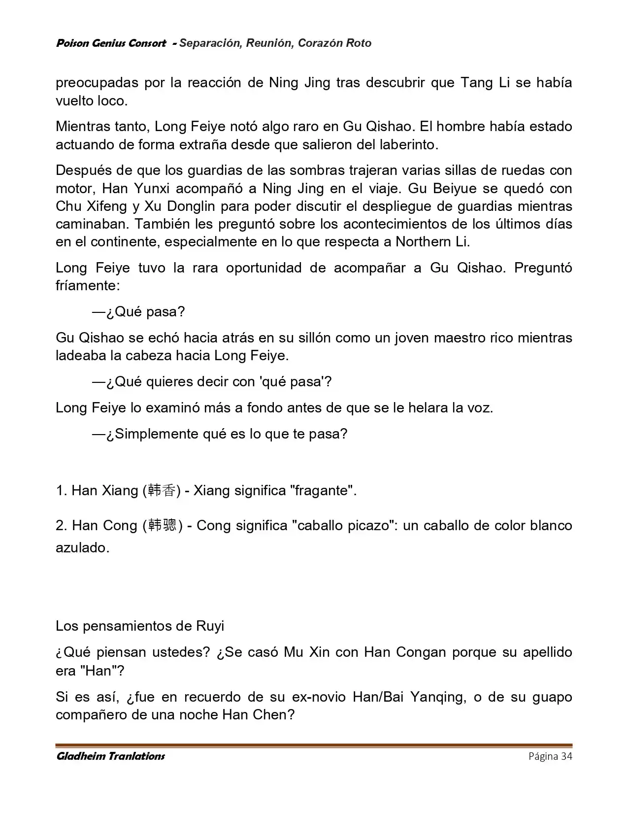 Poison Genious Consort (Novela) - Capítulo 429 - Página 34 - LectorTMOo