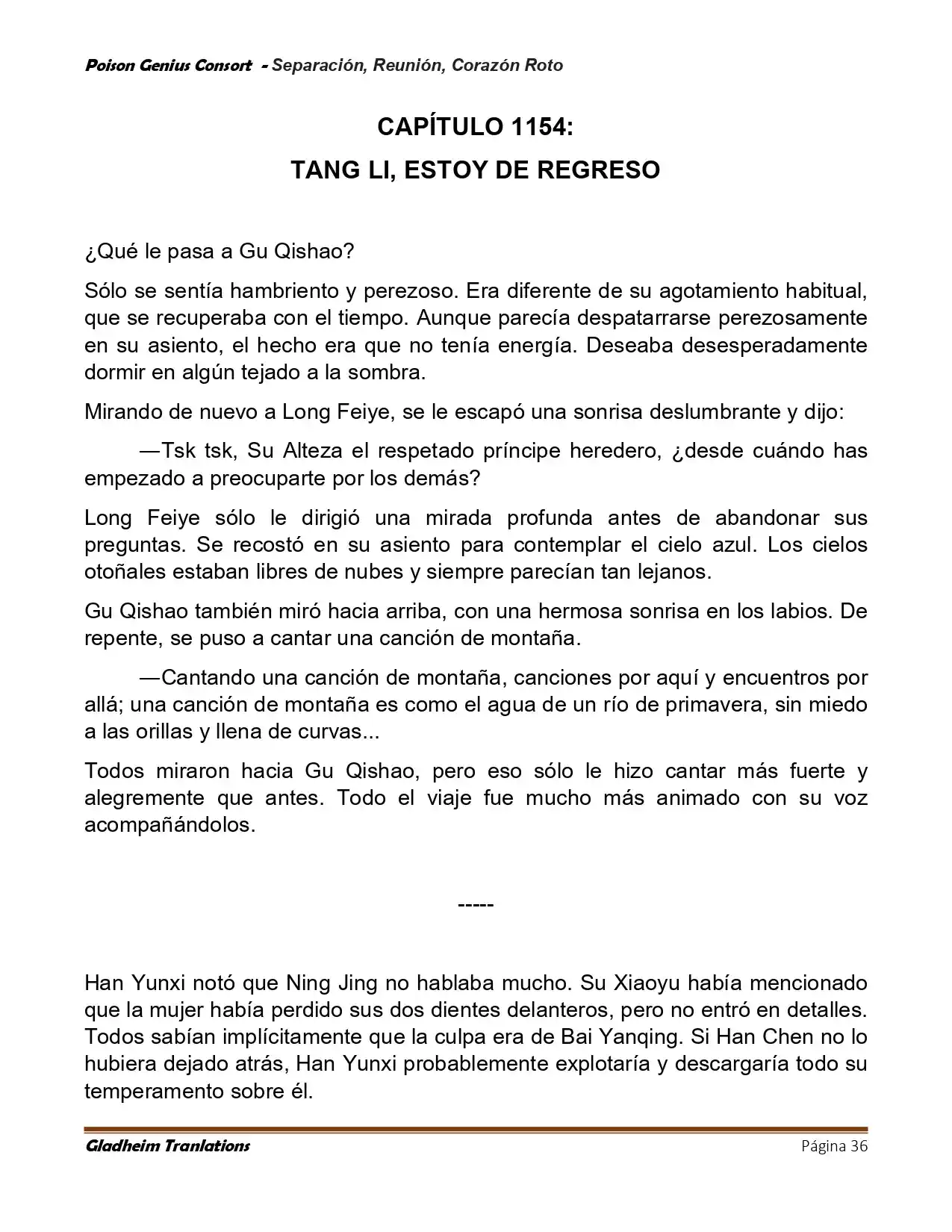 Poison Genious Consort (Novela) - Capítulo 429 - Página 36 - LectorTMOo
