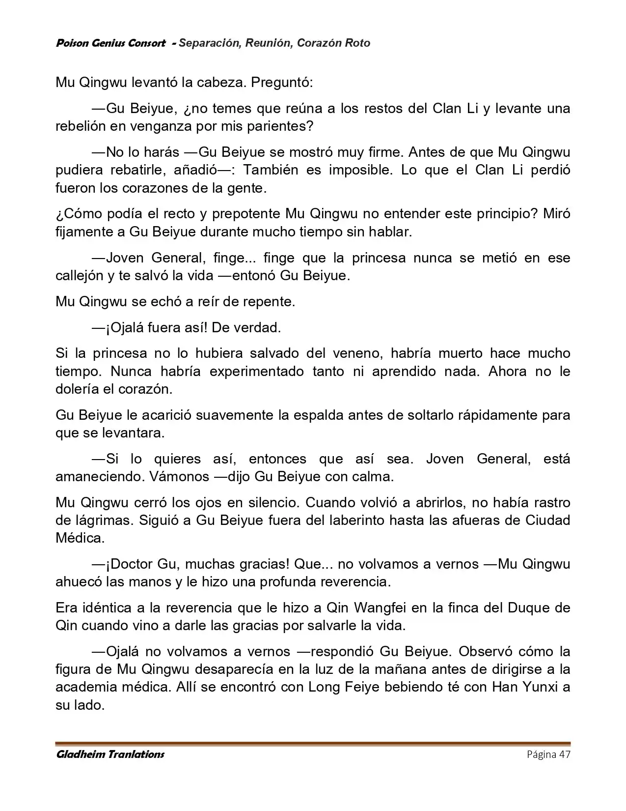 Poison Genious Consort (Novela) - Capítulo 429 - Página 47 - LectorTMOo
