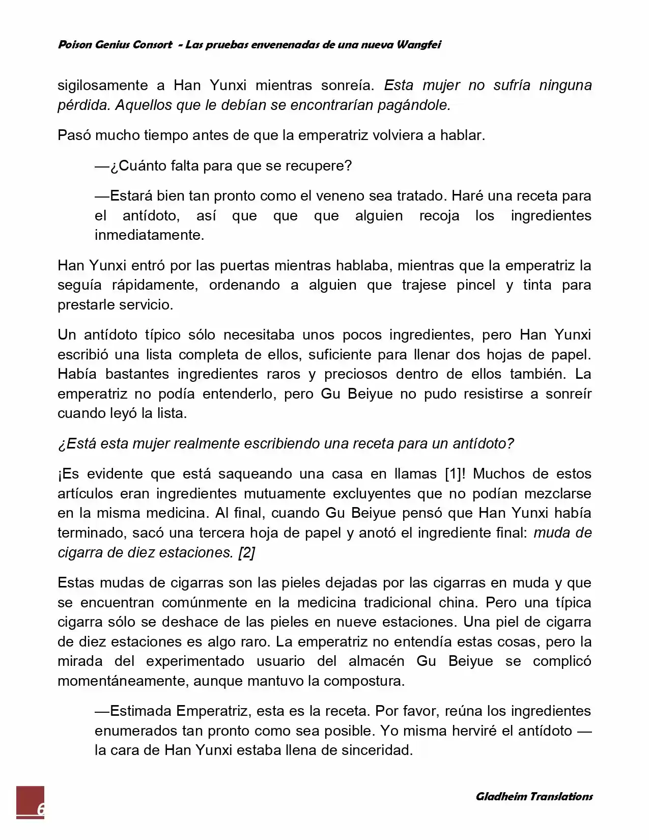 Poison Genious Consort (Novela) - Capítulo 43 - Página 6 - LectorTMOo