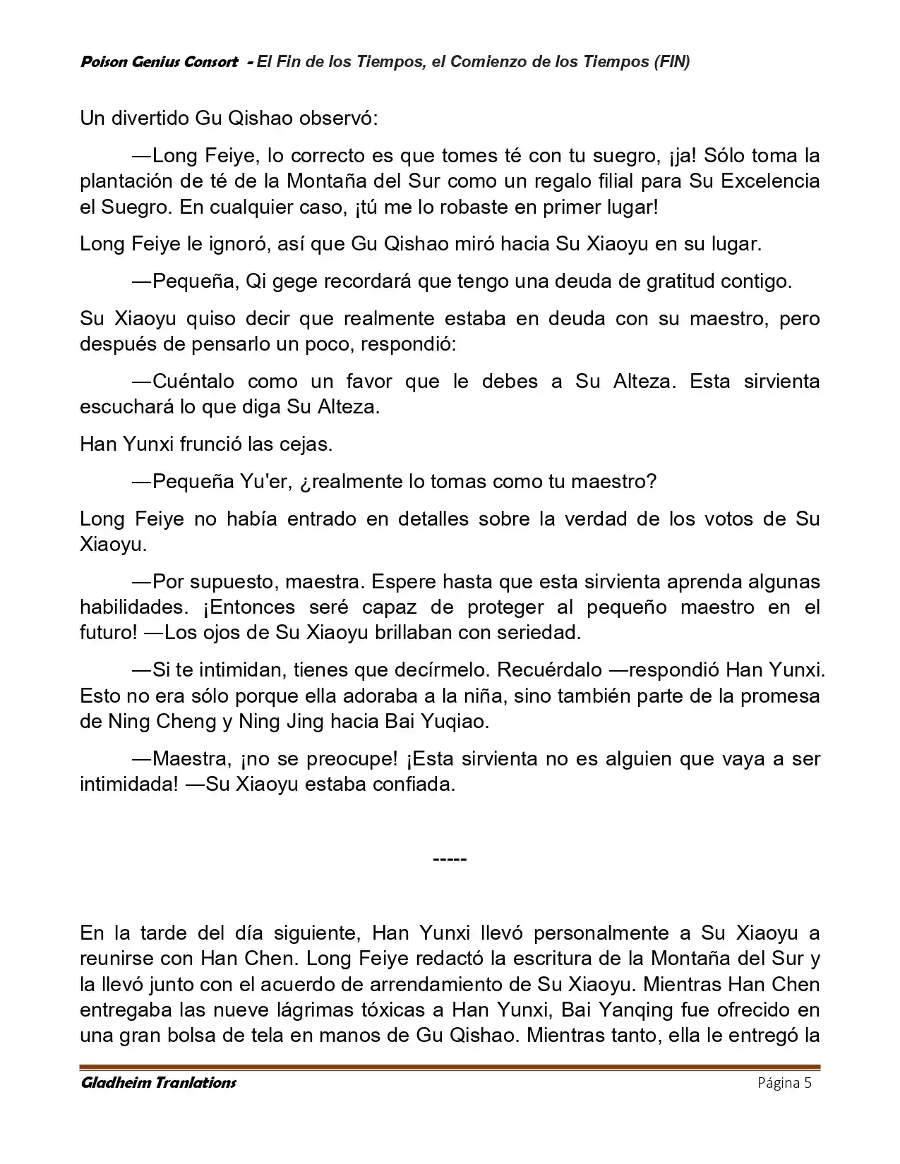 Poison Genious Consort (Novela) - Capítulo 430 - Página 5 - LectorTMOo